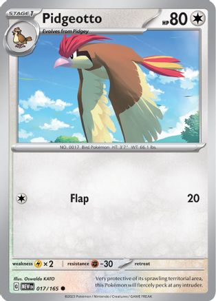 Image of Pidgeotto 017/165  SV Scarlet & Violet 151 - Common