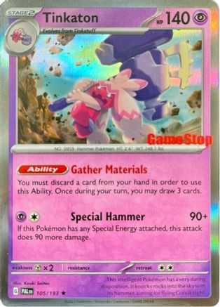 Image of Tinkaton 105/193  - Holofoil Miscellaneous Cards & Products - Promo