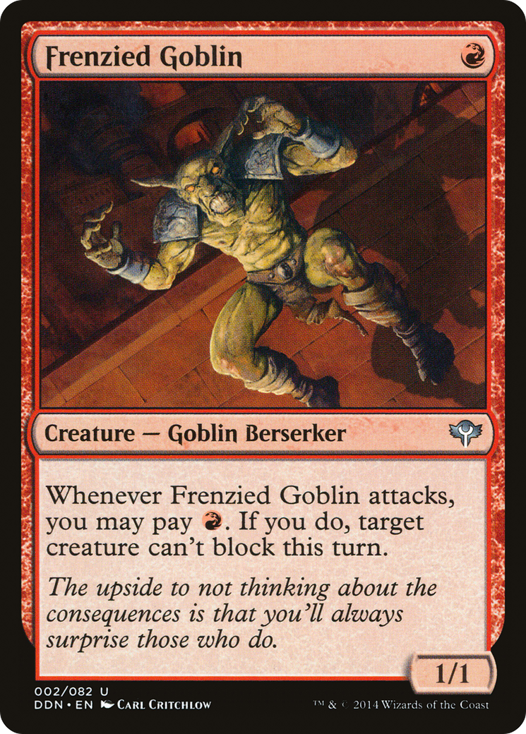 Image of Frenzied Goblin (DDN-002) - Duel Decks: Speed vs. Cunning