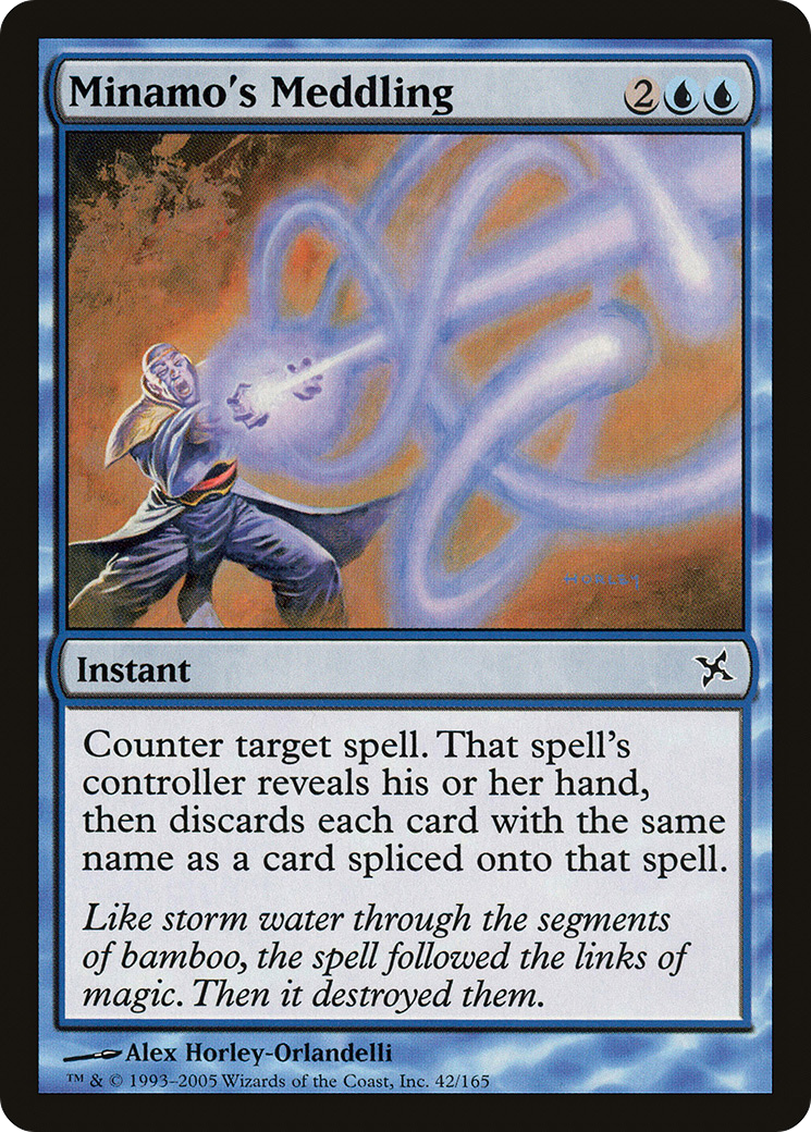 Image of Minamo's Meddling (BOK-042) - Betrayers of Kamigawa Foil