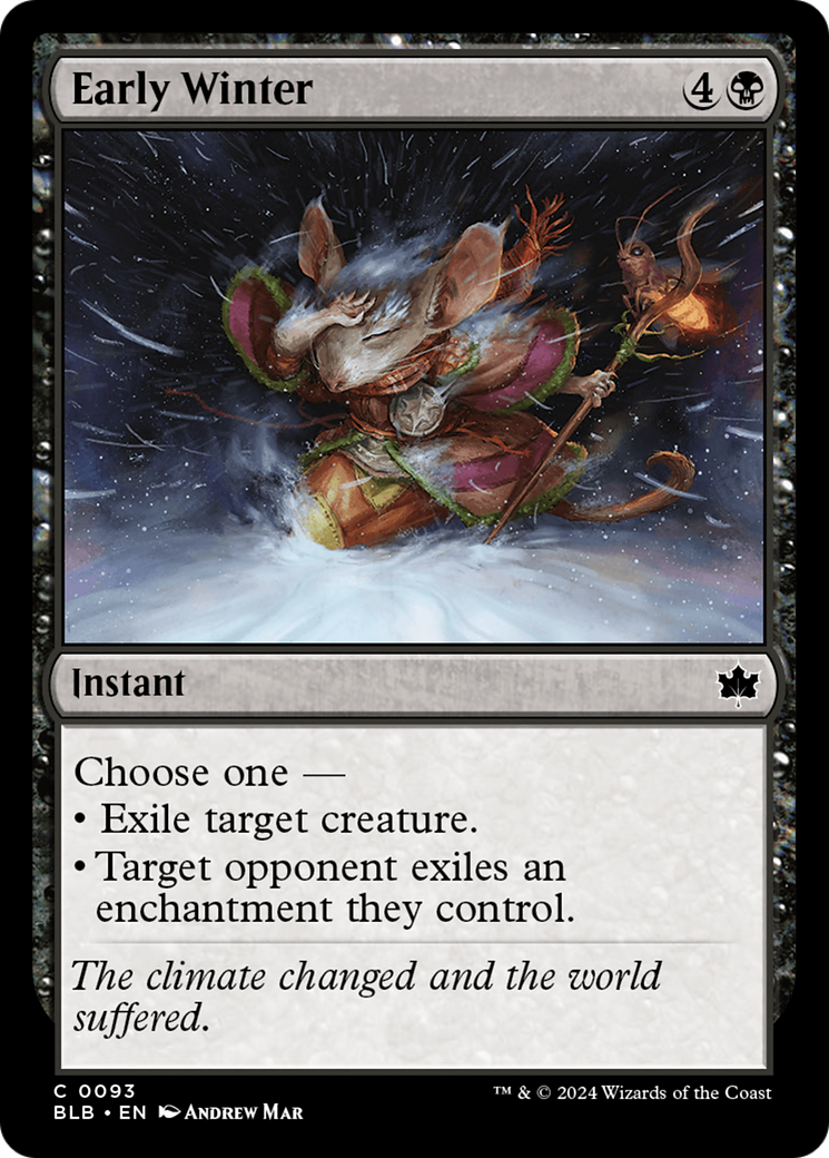 Image of Early Winter (BLB-093) - Bloomburrow Foil