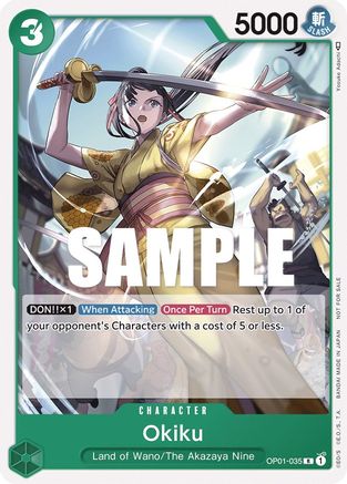 Image of Okiku (Tournament Pack Vol. 4) (OP01-035) - One Piece Promotion Cards