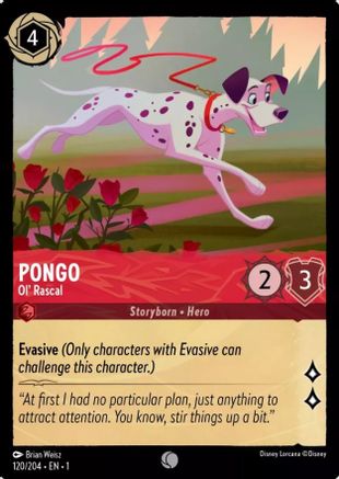 Image of Pongo - Ol' Rascal (120/204) - The First Chapter Cold Foil