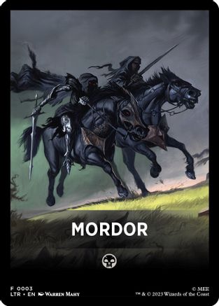Image of Mordor Theme Card (LTR-003) - The Lord of the Rings: Tales of Middle-earth
