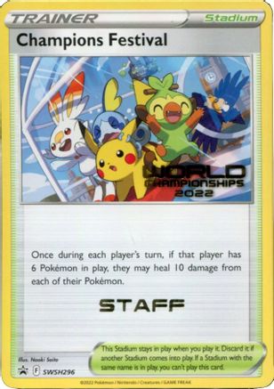 Image of Champions Festival SWSH296  SWSH Sword & Shield Promo Cards - Promo