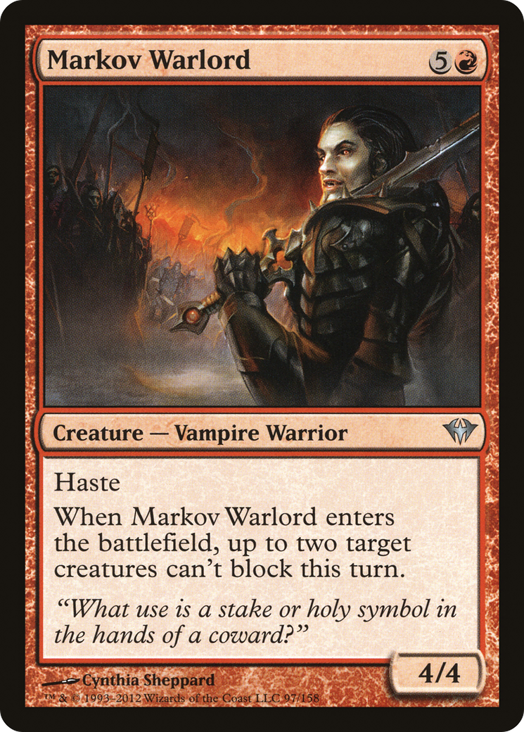 Image of Markov Warlord (DKA-097) - Dark Ascension Foil