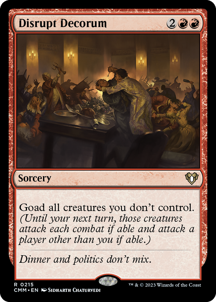 Image of Disrupt Decorum (CMM-215) - Commander Masters