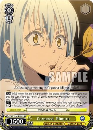 Image of Cornered, Rimuru (SR) (TSK/S101-E008S SR) - That Time I Got Reincarnated as a Slime Vol.3