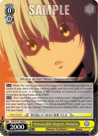 Image of Irrevocable Regret, Rimuru (TSK/S101-E009 U) - That Time I Got Reincarnated as a Slime Vol.3