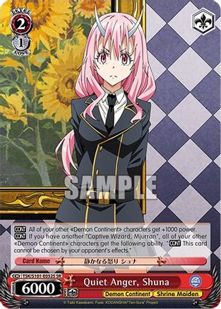 Image of Quiet Anger, Shuna (SR) (TSK/S101-E052S SR) - That Time I Got Reincarnated as a Slime Vol.3