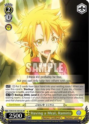 Image of Having a Meal, Ramiris (SR) (TSK/S101-E013S SR) - That Time I Got Reincarnated as a Slime Vol.3