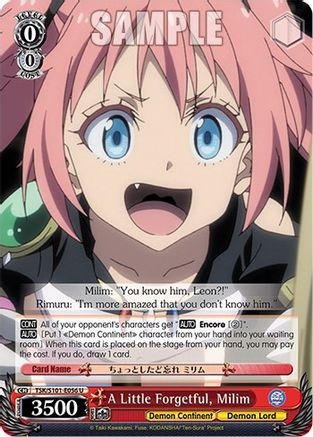 Image of A Little Forgetful, Milim (TSK/S101-E056 U) - That Time I Got Reincarnated as a Slime Vol.3