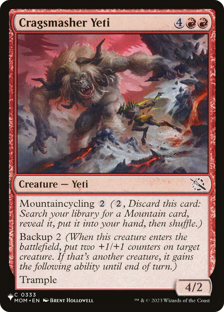 Image of Cragsmasher Yeti (LIST-MOM-333) - The List