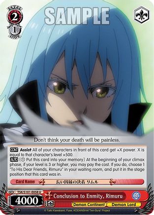 Image of Conclusion to Enmity, Rimuru (TSK/S101-E058 U) - That Time I Got Reincarnated as a Slime Vol.3