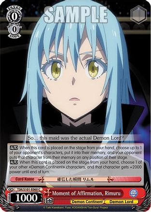 Image of Moment of Affirmation, Rimuru (TSK/S101-E060 C) - That Time I Got Reincarnated as a Slime Vol.3