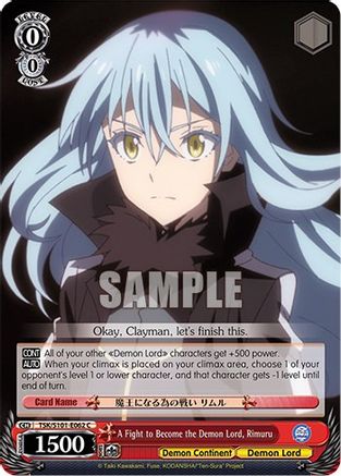 Image of A Fight to Become the Demon Lord, Rimuru (TSK/S101-E062 C) - That Time I Got Reincarnated as a Slime Vol.3