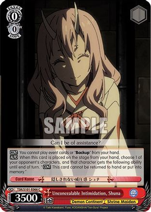 Image of Unconcealable Intimidation, Shuna (TSK/S101-E066 C) - That Time I Got Reincarnated as a Slime Vol.3