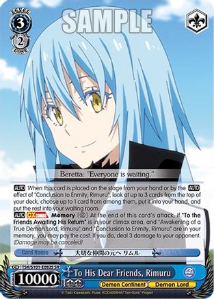 Image of To His Dear Friends, Rimuru (SR) (TSK/S101-E082S (SR)) - That Time I Got Reincarnated as a Slime Vol.3