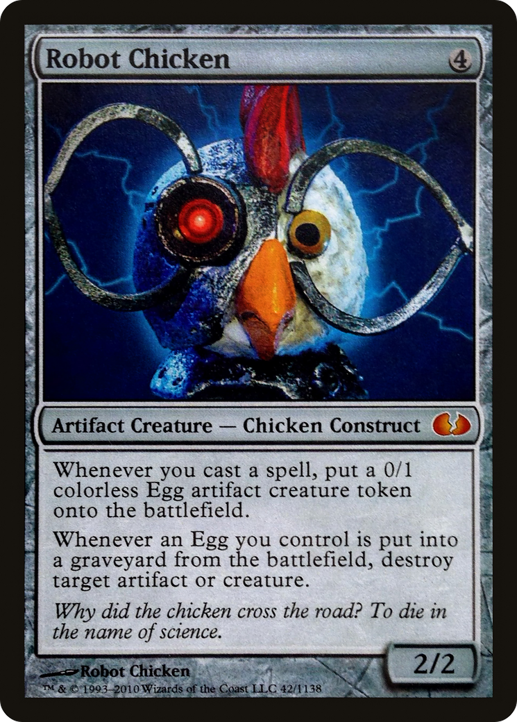 Image of Robot Chicken (SPECIAL-006) - Celebration Cards Foil