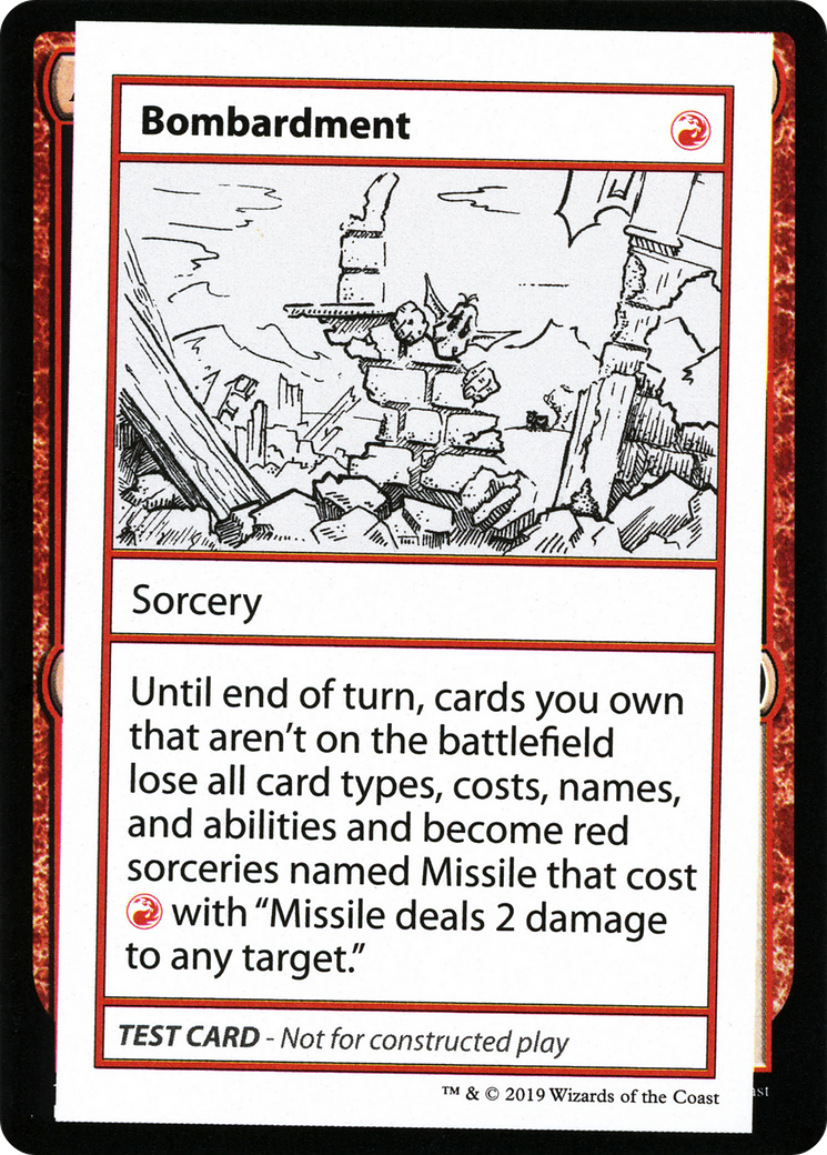 Image of Bombardment (No PW Symbol) (CMB1-) - Mystery Booster Playtest Cards 2021