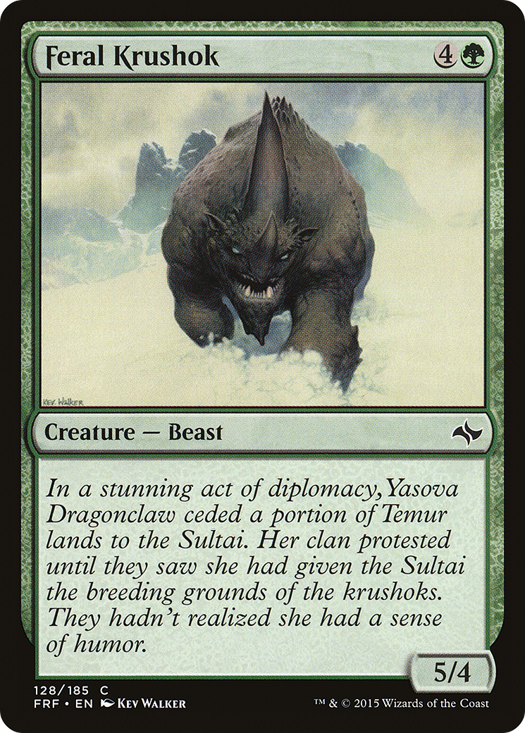 Image of Feral Krushok (FRF-128) - Fate Reforged