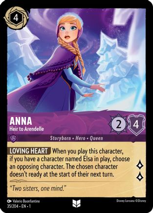 Image of Anna - Heir to Arendelle (35/204) - The First Chapter Cold Foil