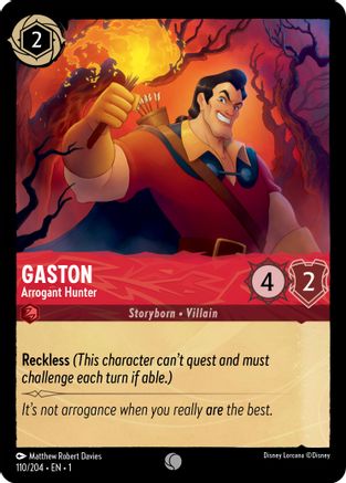 Image of Gaston - Arrogant Hunter (110/204) - The First Chapter Cold Foil