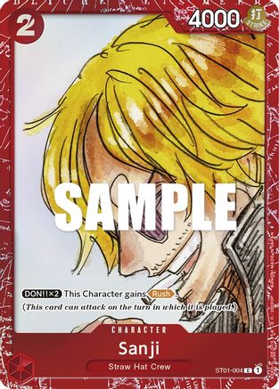Image of Sanji (Premium Card Collection -ONE PIECE FILM RED Edition-) (ST01-004) - One Piece Promotion Cards Foil