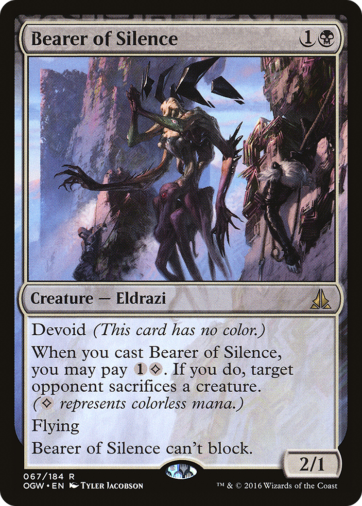 Image of Bearer of Silence (OGW-067) - Oath of the Gatewatch: (devoid) Foil