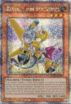 Image of Revolution Synchron (Quarter Century Secret Rare) (DUNE-EN002) - Duelist Nexus 1st Edition