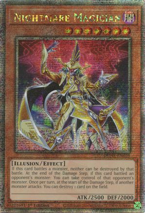 Image of Nightmare Magician (Quarter Century Secret Rare) (DUNE-EN025) - Duelist Nexus 1st Edition