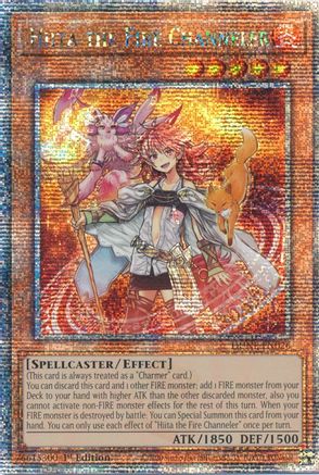 Image of Hiita the Fire Channeler (Quarter Century Secret Rare) (DUNE-EN026) - Duelist Nexus 1st Edition