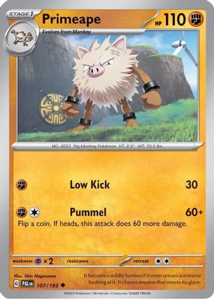 Image of Primeape 107/193  - Holofoil Miscellaneous Cards & Products - Uncommon