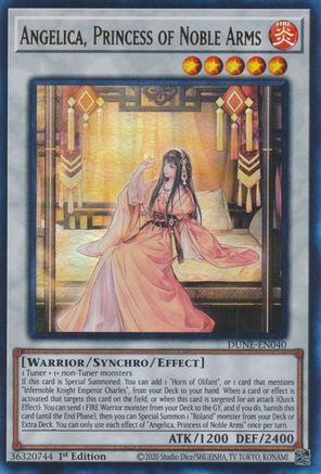 Image of Angelica, Princess of Noble Arms (DUNE-EN040) - Duelist Nexus 1st Edition