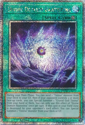 Image of Divine Domain Baatistina (Quarter Century Secret Rare) (DUNE-EN090) - Duelist Nexus 1st Edition