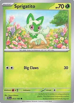 Image of Sprigatito 013/193  - Holofoil Miscellaneous Cards & Products - Common