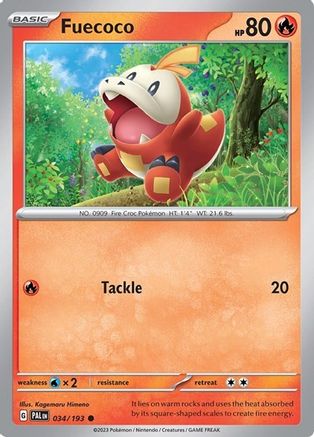 Image of Fuecoco 034/193  - Holofoil Miscellaneous Cards & Products - Common
