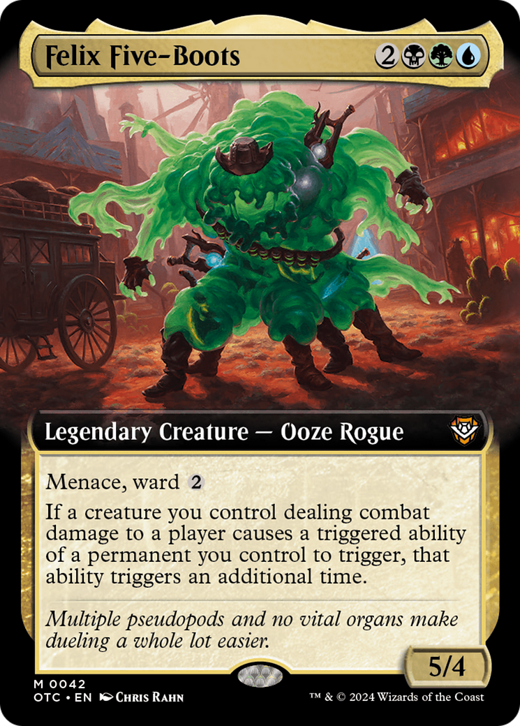 Image of Felix Five-Boots (Extended Art) (OTC-042) - Outlaws of Thunder Junction Commander: (Extended Art) Foil