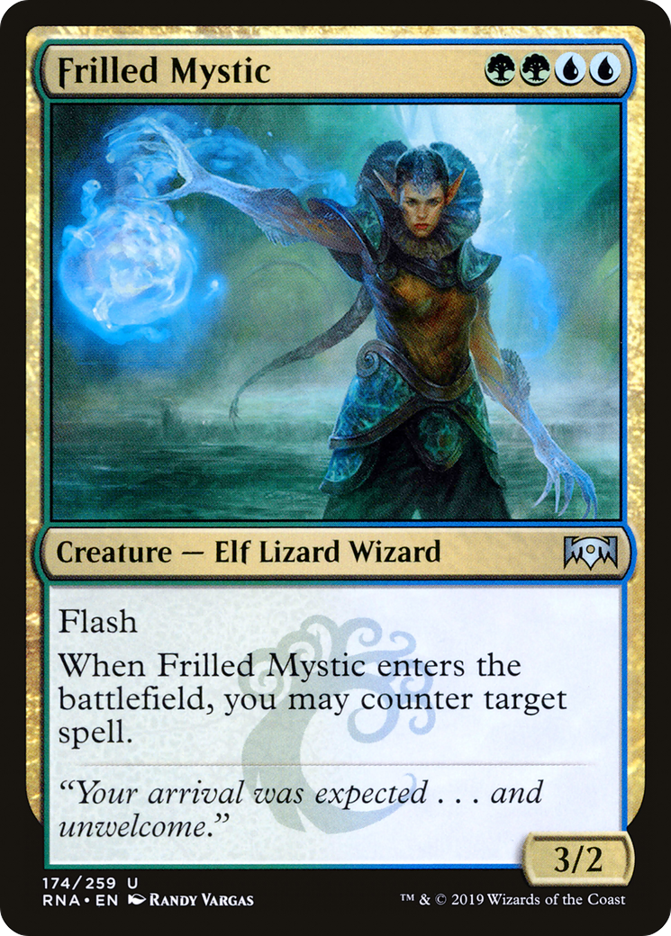 Image of Frilled Mystic (RNA-174) - Ravnica Allegiance Foil