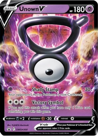 Image of Unown V SWSH300  - Holofoil SWSH Sword & Shield Promo Cards - Promo