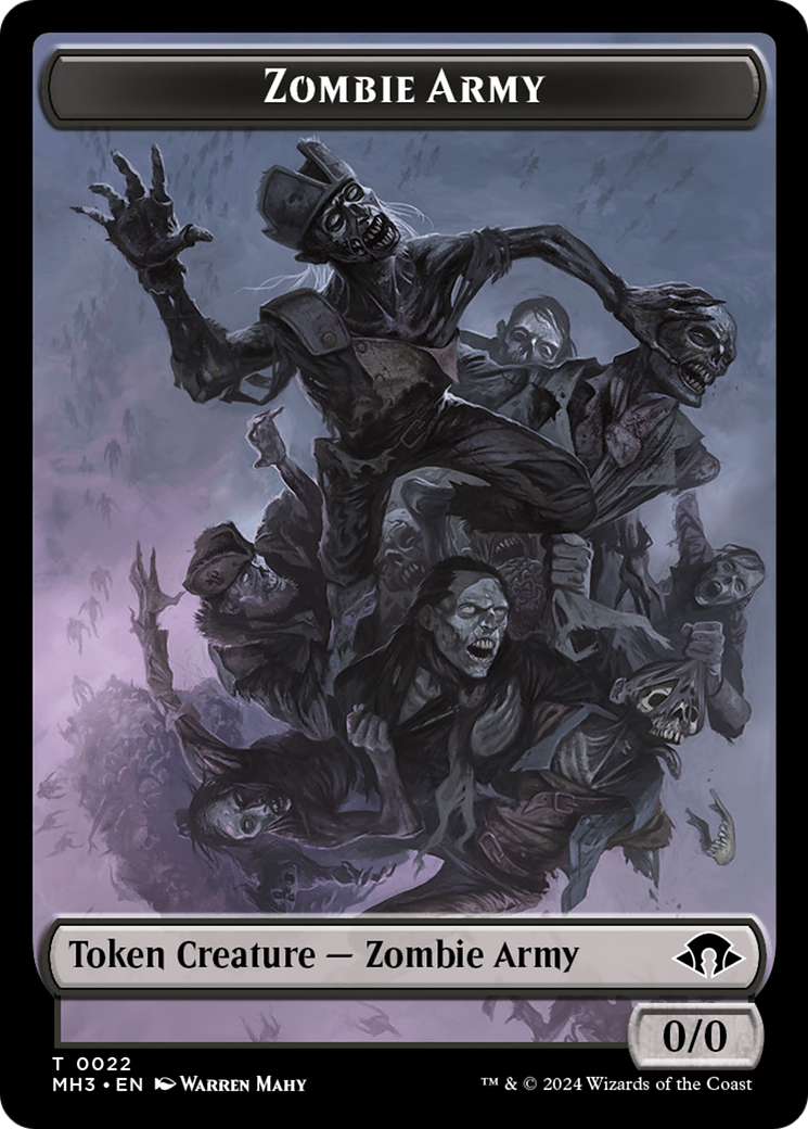Image of Zombie Army (TMH3-022) - Modern Horizons 3 Tokens