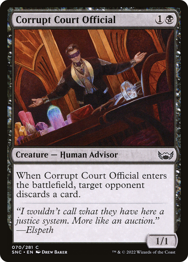 Image of Corrupt Court Official (SNC-070) - Streets of New Capenna Foil