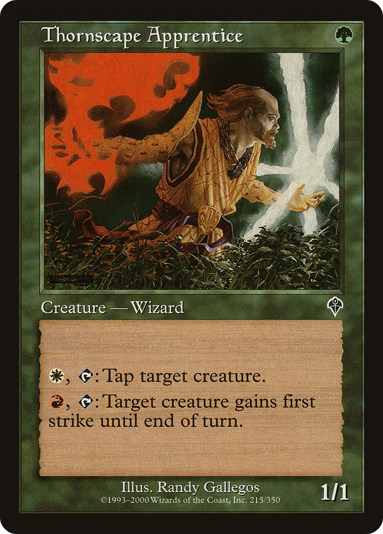 Image of Thornscape Apprentice (INV-215) - Invasion Foil