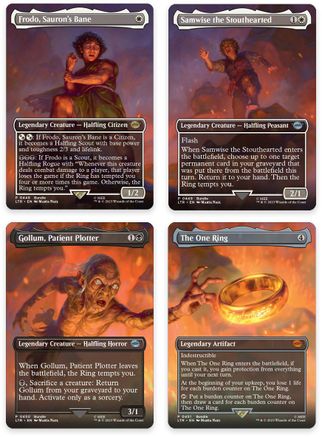 Image of Mount Doom Scene [Set of 4] (LTR-448-451) - The Lord of the Rings: Tales of Middle-earth Foil