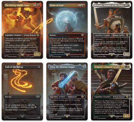 Image of Bridge of Khazad-dum Scene [Set of 6] (LTR-405-410) - The Lord of the Rings: Tales of Middle-earth
