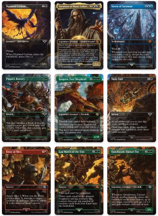 Image of Isengard Destroyed Scene [Set of 9] (LTR-411-419) - The Lord of the Rings: Tales of Middle-earth