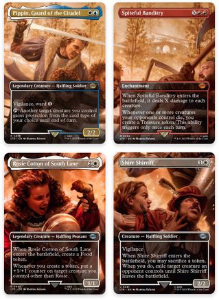 Image of The Scouring of the Shire Scene [Set of 4] (LTR-438-441) - The Lord of the Rings: Tales of Middle-earth Foil