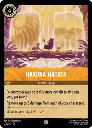 Image of Hakuna Matata (27/204) - The First Chapter Cold Foil