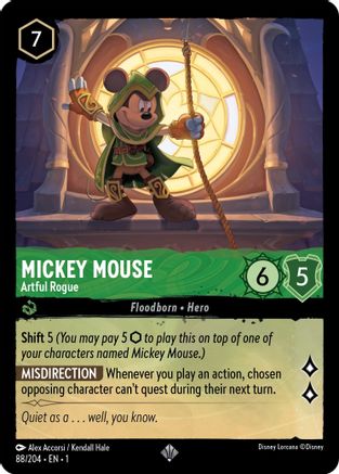 Image of Mickey Mouse - Artful Rogue (88/204) - The First Chapter Cold Foil
