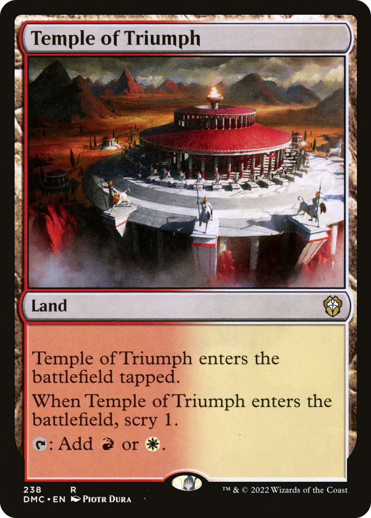 Image of Temple of Triumph (DMC-238) - Dominaria United Commander